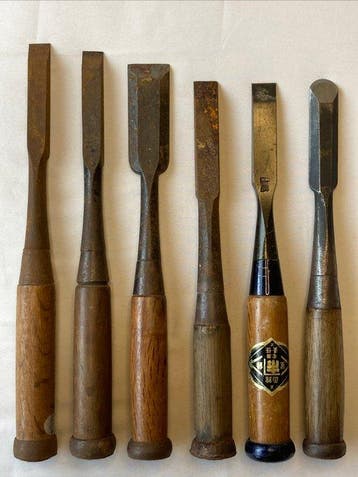 Werkgereedschap (6) - Beitels - Grote maatset van 6