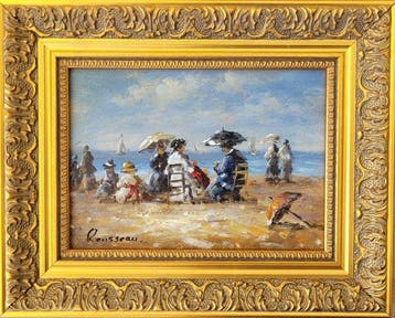Camille Rousseau (1949) - Les élégantes à la plage ~