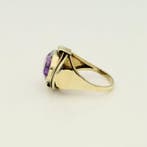 Ring - 14 karaat Geel goud Amethist, Nieuw