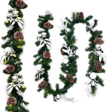 Guirlande met verlichting - Kerstslinger - Kerstversiering -, Maison & Meubles, Accessoires pour la Maison | Couronnes, Verzenden