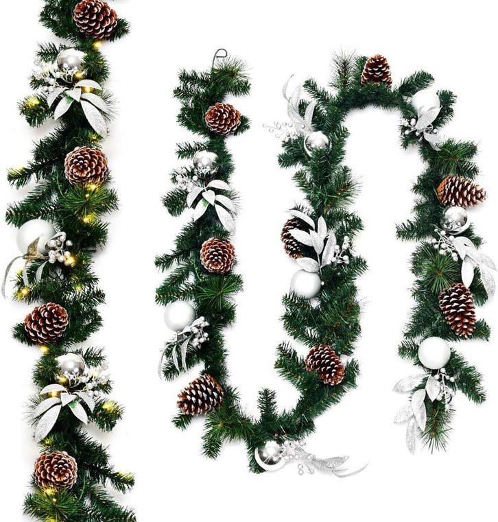 Guirlande met verlichting - Kerstslinger - Kerstversiering -, Maison & Meubles, Accessoires pour la Maison | Couronnes, Envoi
