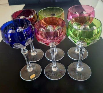 Made in German US-Zone - Wijnglas (6) - Glas, Kristal,