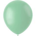 Mintgroene Ballonnen Powder Pistache 33cm 100st, Verzenden, Nieuw