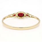 Armband - 14 karaat Geel goud - Granaat, Nieuw