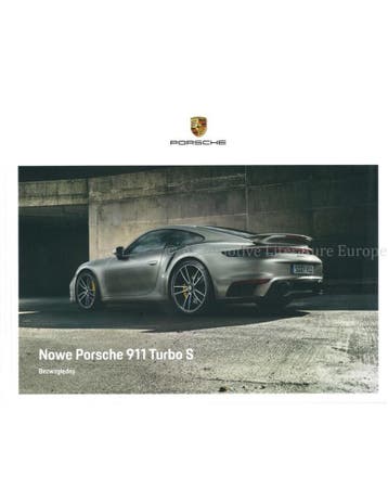 2020 PORSCHE 911 TURBO S HARDCOVER BROCHURE POOLS, Ophalen of Verzenden