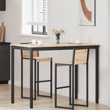 vidaXL Bartafel 140 x 80 x 105 cm Massief grenenhout Naturel, Verzenden, Nieuw