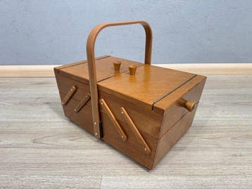 Kist - Hout - Uitklapbare naaikist