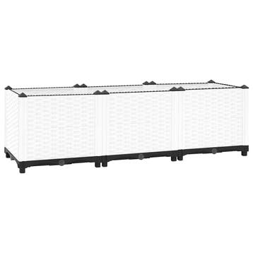 vidaXL Plantenbak verhoogd 120x40x38 cm polypropeen, Verzenden