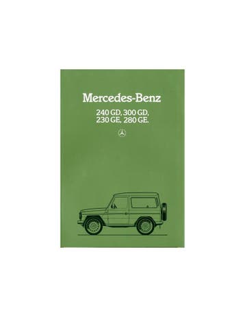 1982 MERCEDES BENZ G KLASSE BROCHURE NEDERLANDS