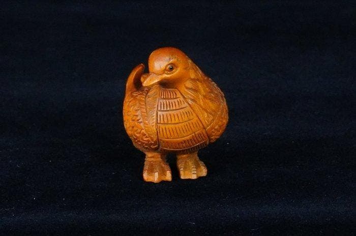 Absolute veiling - Gesigneerde Gyokusho netsuke van, Antiek en Kunst, Antiek | Overige Antiek