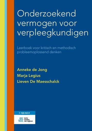 Onderzoekend vermogen voor verpleegkundigen 9789036812030, Boeken, Verzenden, Zo goed als nieuw, Lieven De Maesschalck