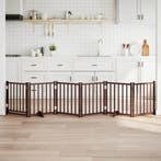 vidaXL Hondenhek inklapbaar 6panelen 300cm massief vurenhout, Verzenden, Nieuw