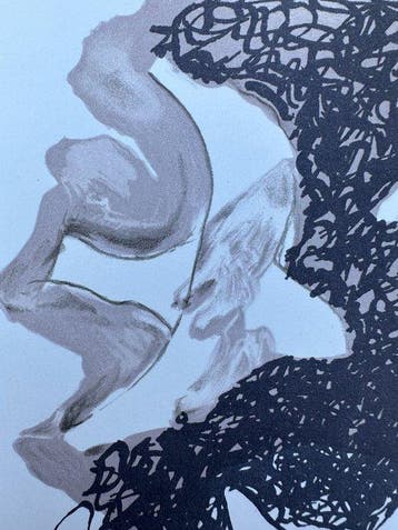 Georges Braque (1882-1963) - Composition aux oiseaux , 1965, Antiek en Kunst