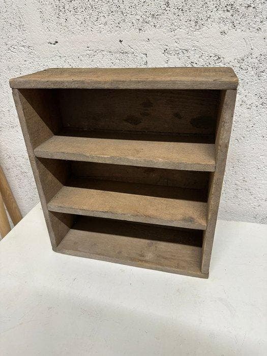 Étagère - Hout - Houten wandplank in boerderijstijl, Antiquités & Art, Curiosités & Brocante