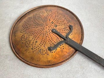 Pan - 18e eeuw - Koper - Antieke kastanje / pofpan