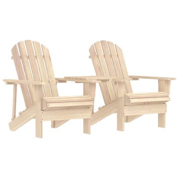 vidaXL Tuinstoelen Adirondack met tafeltje massief vurenhout, Verzenden, Nieuw