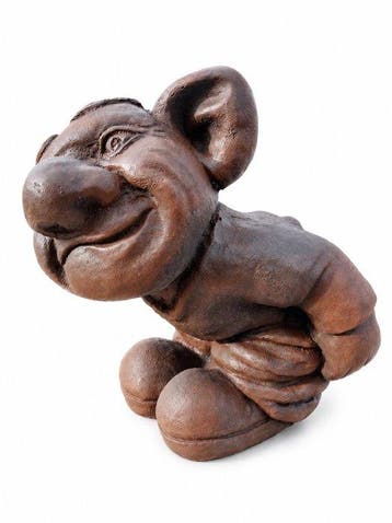 Beeld, garden statue of a troll mythical creature - 25 cm -