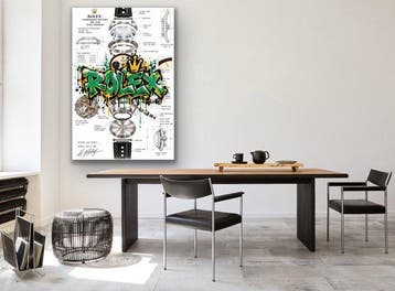 Eric Brumette - ROLEX DAYTONA PAUL NEWMAN GRAFITTI - Toile L