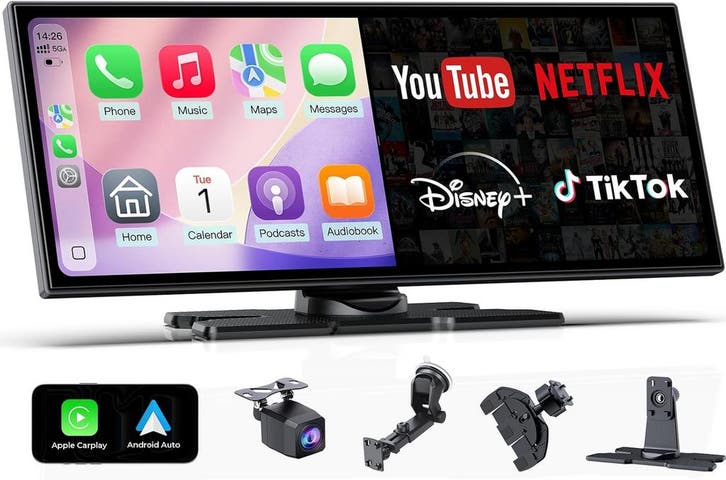 CarPlay Scherm 11.26 + Camera | 41% KORTING | Retour deal, Auto diversen, Autoradio's, Zo goed als nieuw, Verzenden