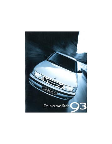 1998 SAAB 9-3 BROCHURE NEDERLANDS, Ophalen of Verzenden