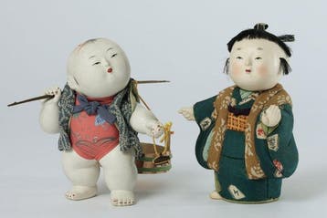 Okamoto Gyokusui () - Pop Japanese Doll Set – “Goldfish, Antiek en Kunst