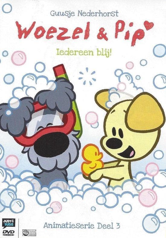 Woezel en Pip deel 3 - Iedereen blij (dvd tweedehands film), Cd's en Dvd's, Dvd's | Actie, Ophalen of Verzenden