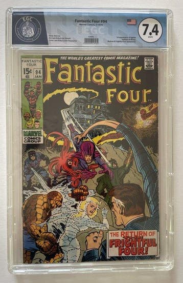 Fantastic Four #94 - EGC 7.4 - The Return of the Frightful, Nieuw