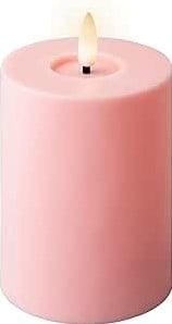 Ledkaars wax steady buiten lumineo babyroze warm wit ø7 cm h, Nieuw