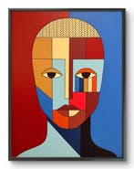 Marcel Mendez - Fragmented Face #34 -XL-, Antiek en Kunst