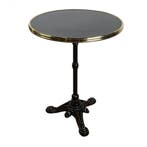 Nieuwe Terrastafel Parijs (60cm) - Zwart- Vintage/Café, Huis en Inrichting, Ophalen, Nieuw