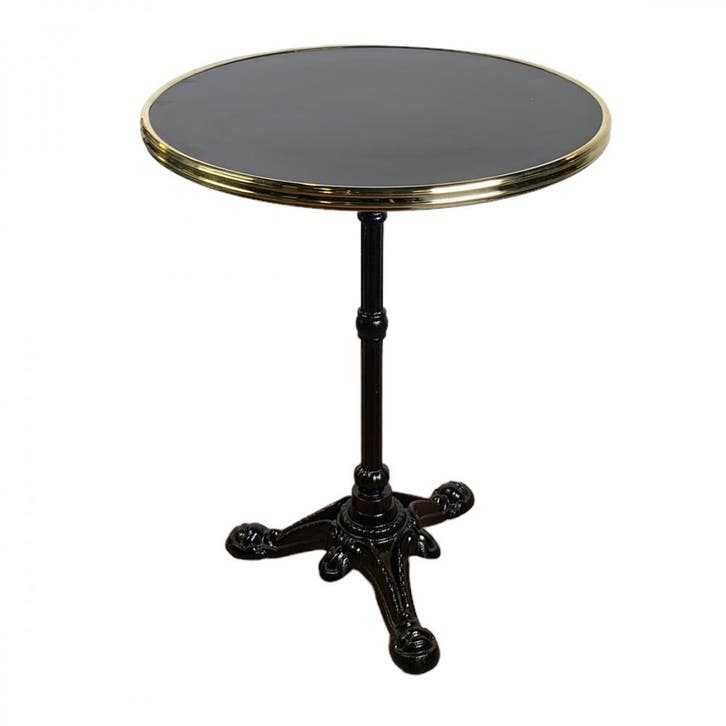 Nieuwe Terrastafel Parijs (60cm) - Zwart- Vintage/Café, Maison & Meubles, Tables | Tables à manger, Enlèvement