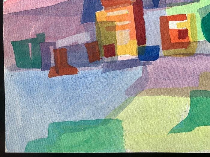 Giovanni Ciangottini (1912-1988) - Composizione, Antiek en Kunst, Kunst | Schilderijen | Modern