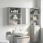 vidaXL Badkamer wandkast met plank Beton Grijs 40 x 10 x 50, Verzenden, Nieuw