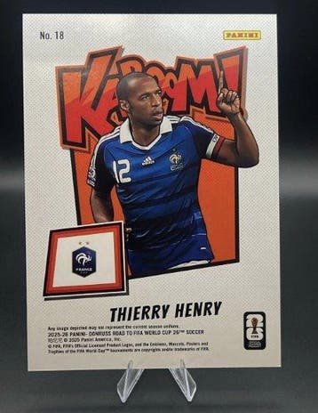2026 Panini Donruss FIFA Thierry Henry #18 - KABOOM Jumbo -, Nieuw