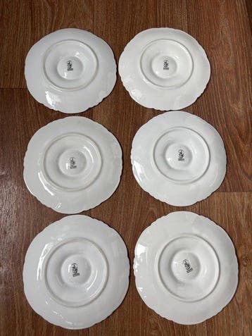 Cerabel (Porcelaine de Baudour) - Oesterservies (6) -