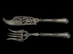 Minerva hallmark - Bestekset (2) - Zilver - Visserveringsset