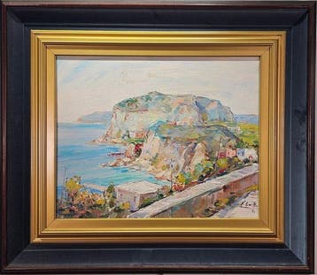 Vincenzo Casillo (XX) - Veduta di Capri