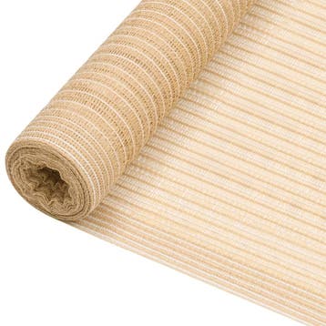 vidaXL Privacynet 195 g/m² 1x50 m HDPE beige, Tuin en Terras, Verzenden, Nieuw