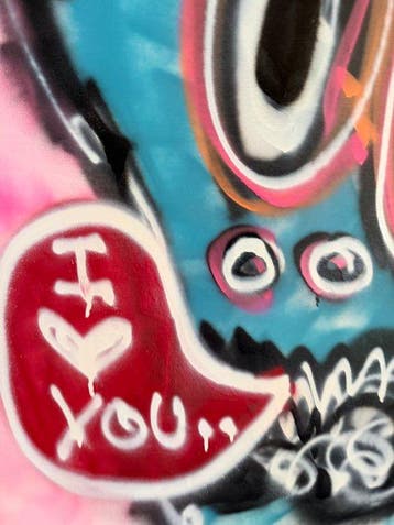 Timo Wedell - Speech Bubble Shout - XL- Basquiat Style