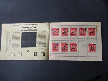 Empire allemand 1923 - pression déplacée, Gestempeld