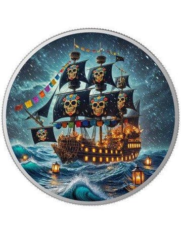 Mexico. 1 Onza 2024 Dia de los Muertos Corsair , 1 Oz (.999)