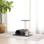vidaXL Kattenmeubel met tunnel 60x34,5x50 cm donkergrijs, Dieren en Toebehoren, Verzenden, Nieuw