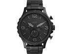 Fossil Nate JR1401 - Herenhorloge 50 mm - Stalen band -, Verzenden, Zo goed als nieuw