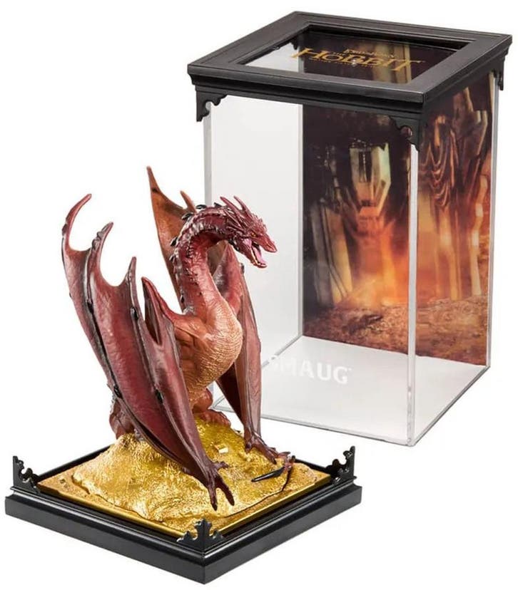 Noble Collection Lord of the Rings Diorama Figure Smaug 17 c, Antiek en Kunst, Kunst | Beelden en Houtsnijwerken, Ophalen of Verzenden