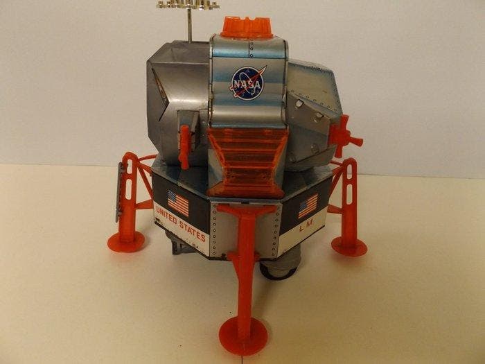 Daishin - Jouet en étain - Apollo 11 Lunar Module Eagle,, Antiek en Kunst, Antiek | Speelgoed