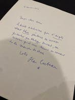 Jean COCTEAU - Lettre autographe signée / autorise les