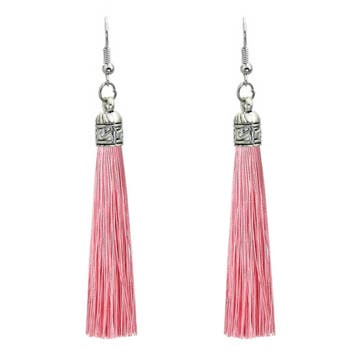 Fako Bijoux - Oorbellen - Kwast Romania - Roze, Verzenden, Nieuw