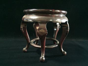 Elegant Antique Japanese Wooden Bonsai / Flower Display