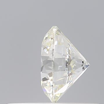 1 pcs Diamant (Natuurlijk) - 0.44 ct - Rond - H - VVS1 -