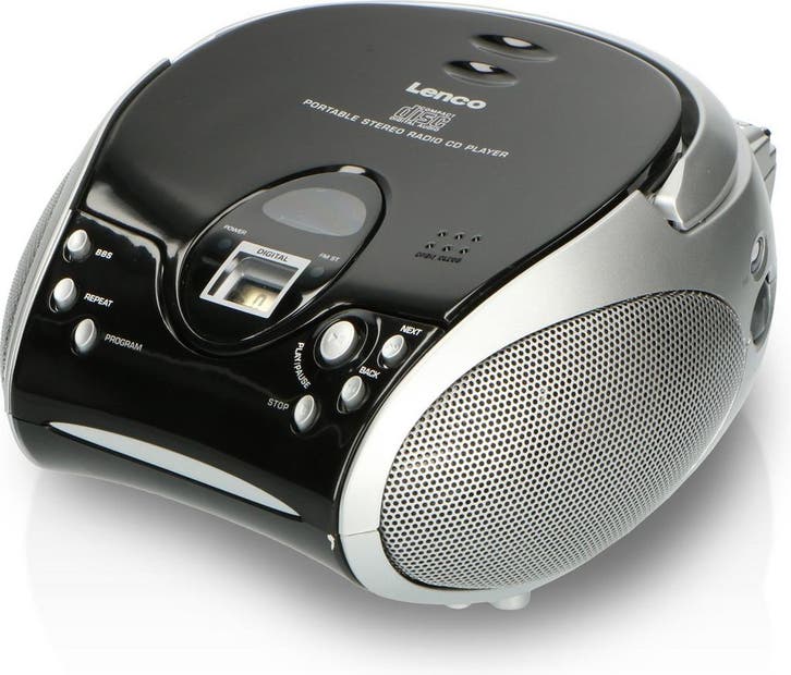 Lenco SCD-24 - Draagbare radio CD speler met AUX-uitgang - Z, Audio, Tv en Foto, Luidsprekerboxen, Nieuw, Verzenden